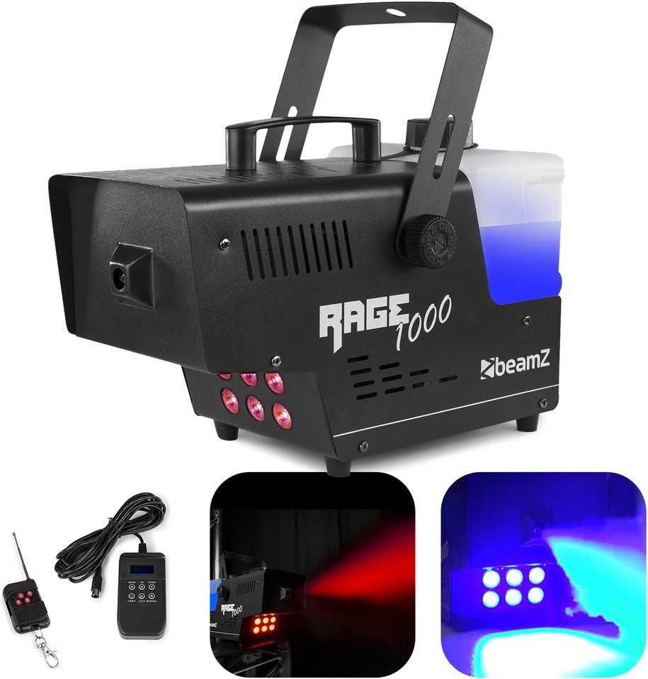 Wytwornica dymu z efektem LED BeamZ Rage 1000LED one size
