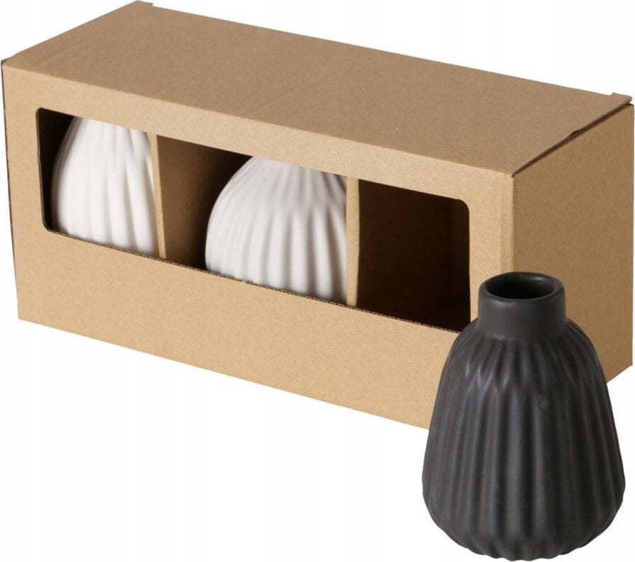 Boltze Wazony ceramiczne matowe ESKO, 3 szt.