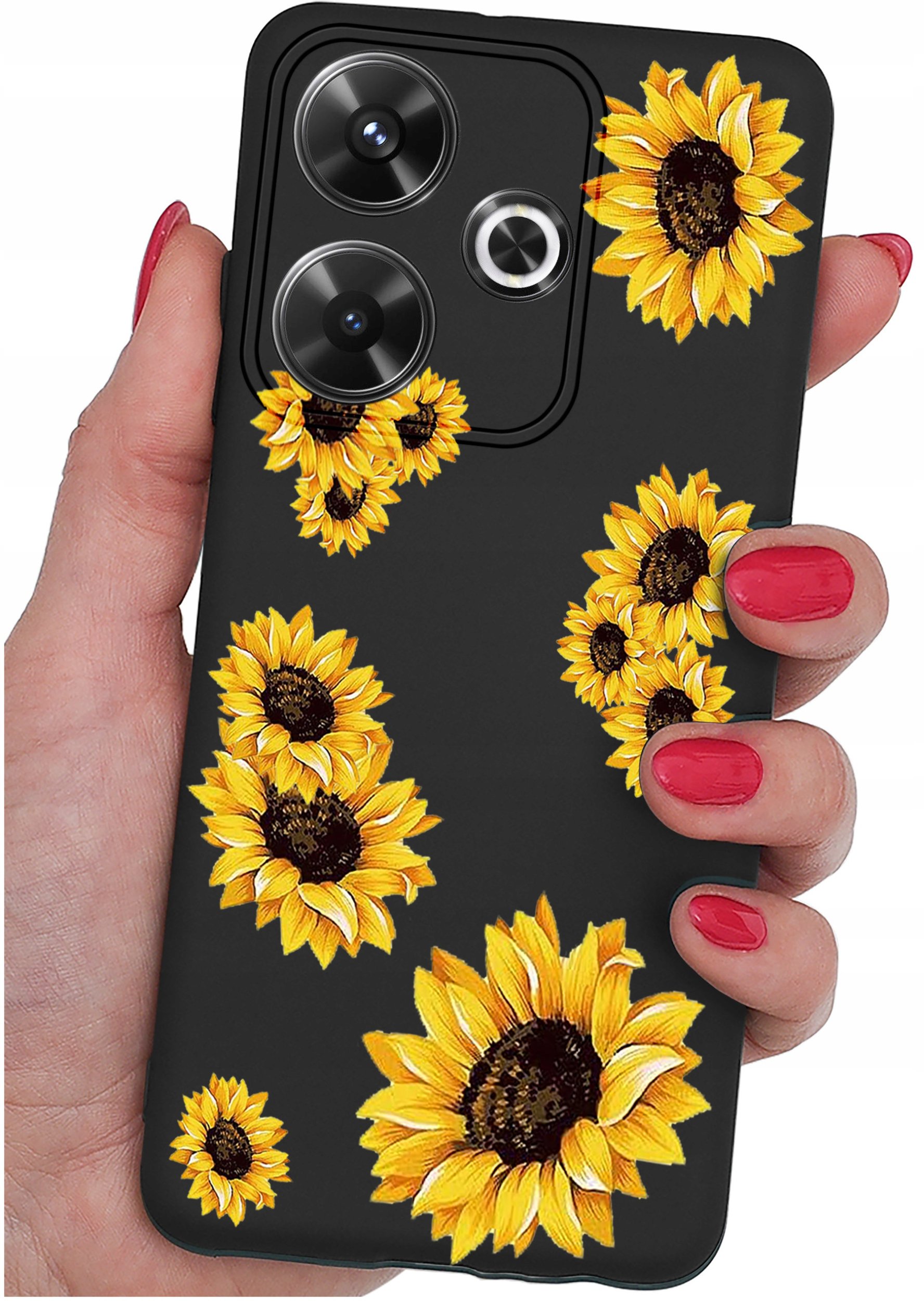 Etui do Xiaomi Redmi 13 4G WZORY |SILIKONOWE MATT CASE + SZKŁO 9H