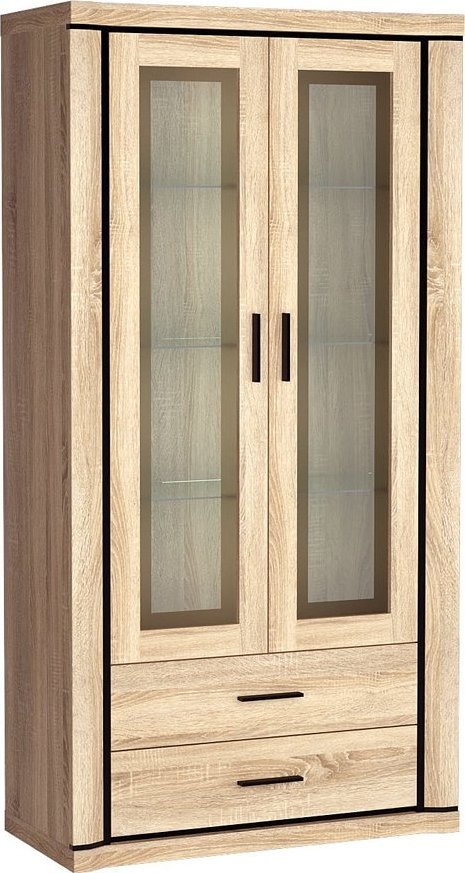 Elior Witryna dwudrzwiowa dąb sonoma - Verna 19X