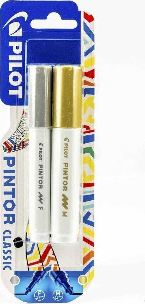Pilot Marker Pintor silver F, gold M 2szt. PILOT