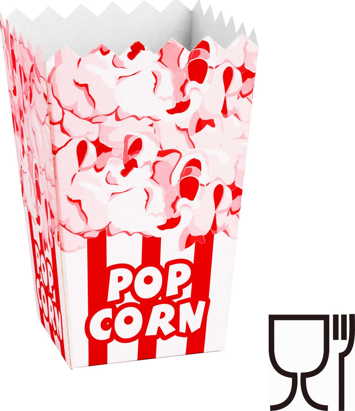 GSG24 Pudełko kartonik na PopCorn 7x14.5x9cm ŚREDNI 0.75L 100szt. Pudełko kartonik na PopCorn 7x14.5x9cm ŚREDNI 0.75L 100szt.