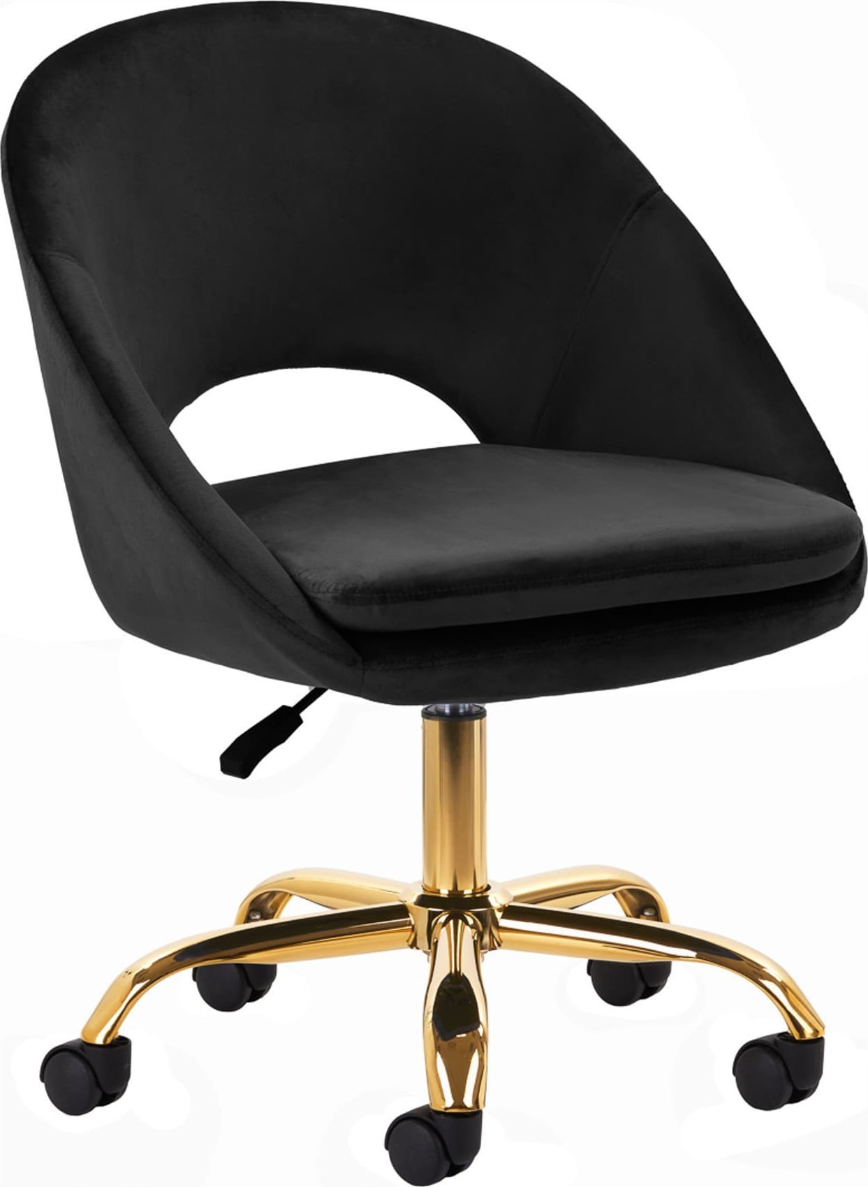 Activeshop 4Rico krzesło obrotowe QS-MF18G aksamit czarne