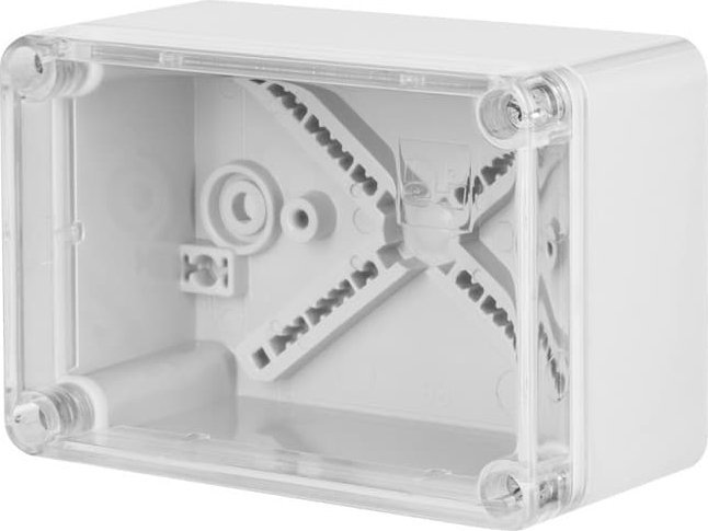 Elektro-Plast INDUSTRIAL Puszka hermetyczna n/t 170x105x82mm IP65 szara, pokrywa transparentna 2707-01