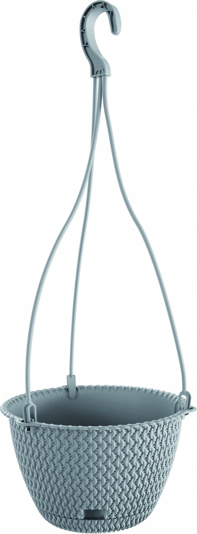 Prosperplast Doniczka okrągła wisząca SPLOFY DSPW230-405U, Kolor Szary kamienny, Prosperplast, Wymiary 23x14.5 cm