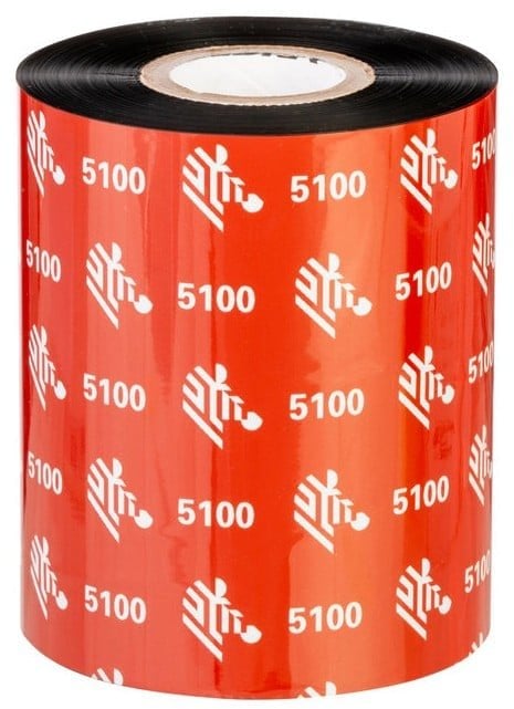 Zebra 5100 Resin taśma termiczna 450 m Czarny