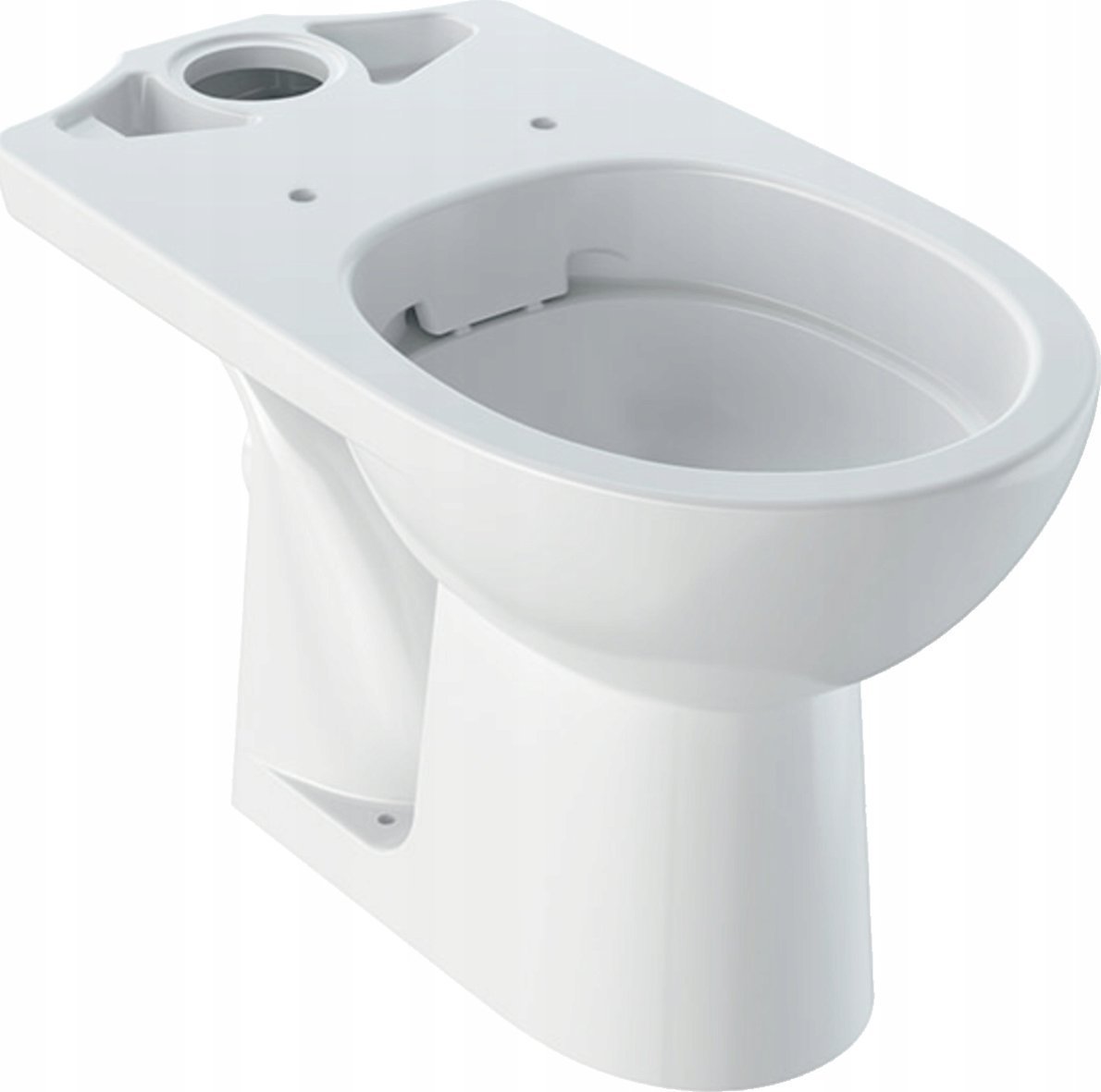 Miska WC Geberit Geberit Selnova Stojąca miska WC do spłuczki nasadzanej, lejowa, B35.6cm, H39cm, T66.5cm, odpływ poziomy, Rimfree [8]