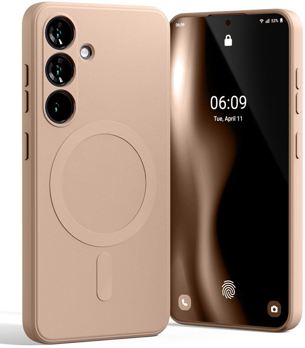 Mercury MagSafe Semi-Silicone Sam S25 S931 różowo-piaskowy /pink sand