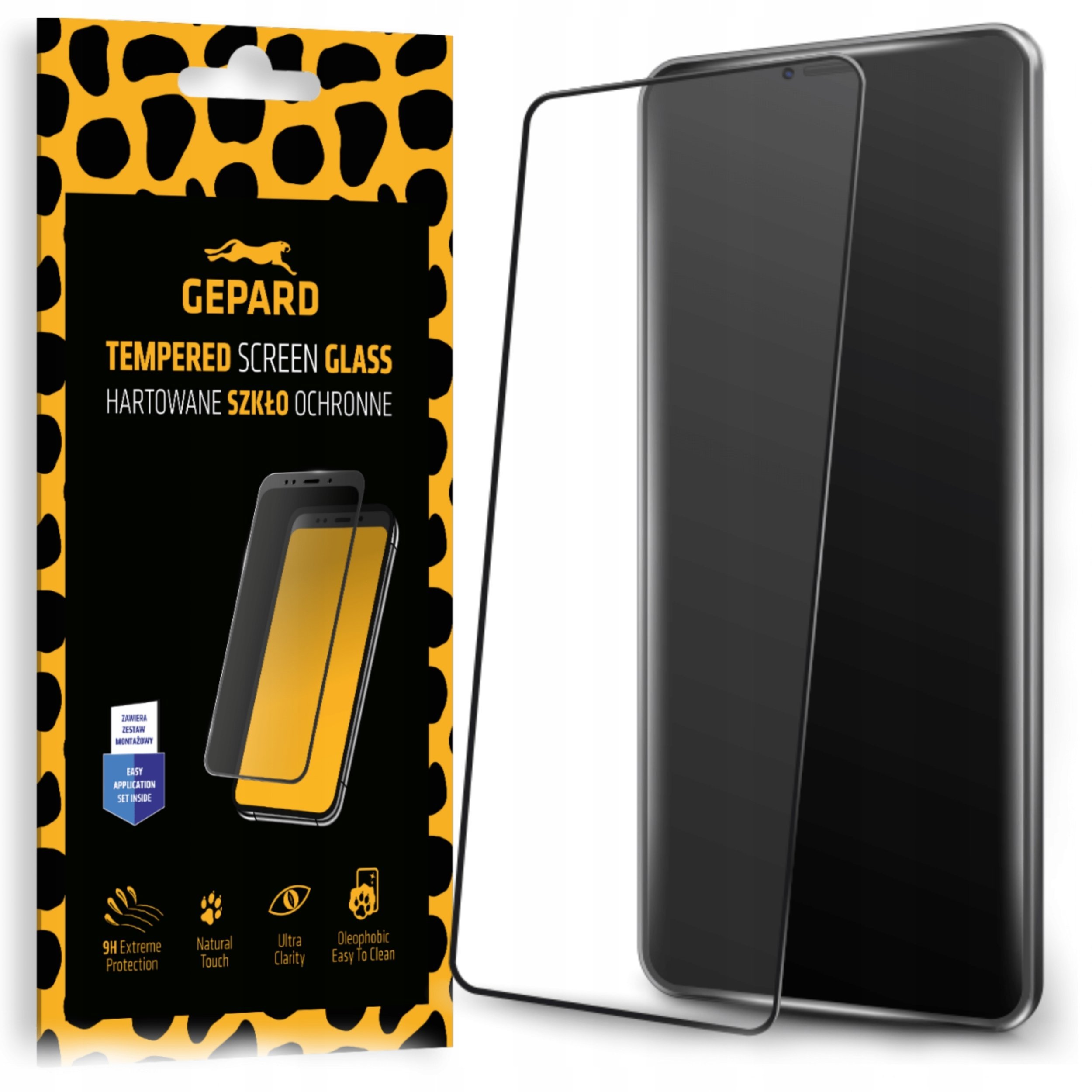 Szkło hartowane GEPARD Edge Full Glue Black do Xiaomi Redmi Note 12S