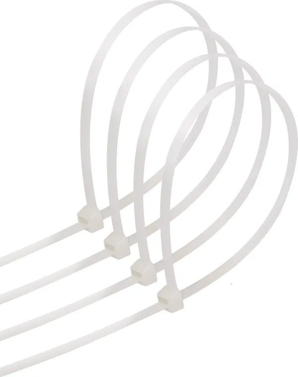 Aigostar Nylonowa opaska zaciskowa 40 szt. 3,6x250 mm biała Nylonowa opaska zaciskowa 40 szt. 3,6x250 mm biała