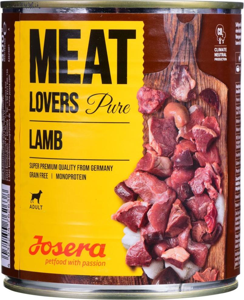 Josera Meatlovers Pure Jagnięcina karma mokra dla psów 800g