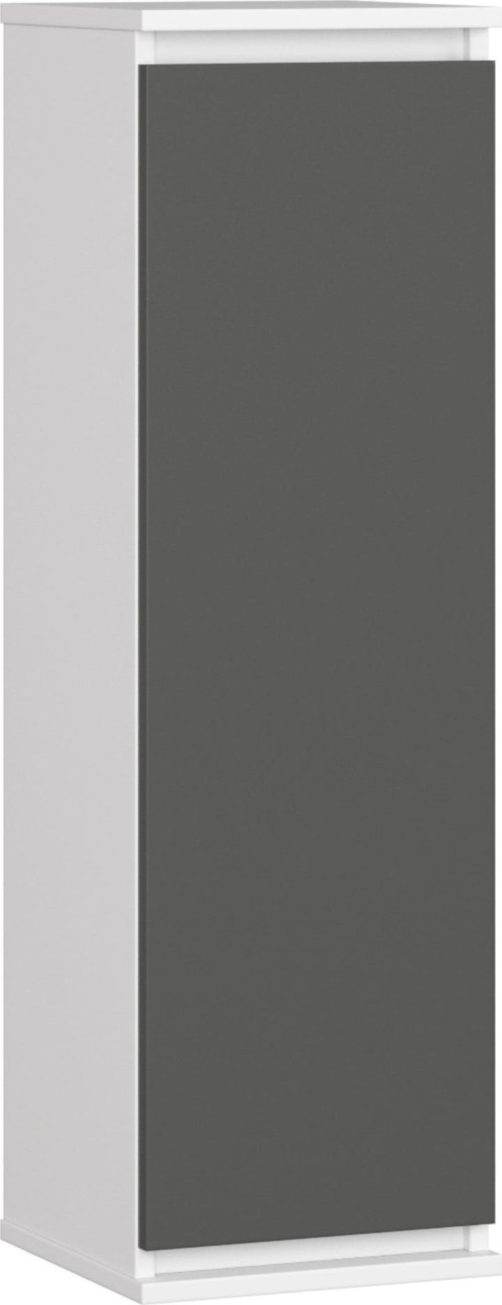 SZAFKA WISZĄCA - WITRYNA W30 CLP BIAŁA / GRAFIT SZARY