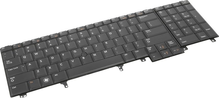 Movano Klawiatura do Dell E6520 E6530 E6540 E5530 LED