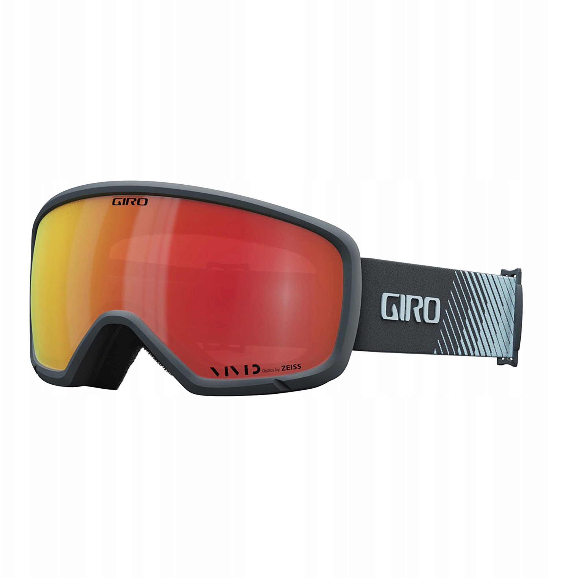 Gogle zimowe GIRO RINGO DARK SHARK LIGHT STREAKER (Szyba lustrzana kolorowa VIVID-Carl Zeiss EMBER 19-42% S2) (NEW 2023/2024)