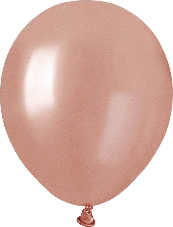 Gemar Balony metaliczne Różowo-Złote, AM50, 13 cm, 100 szt.