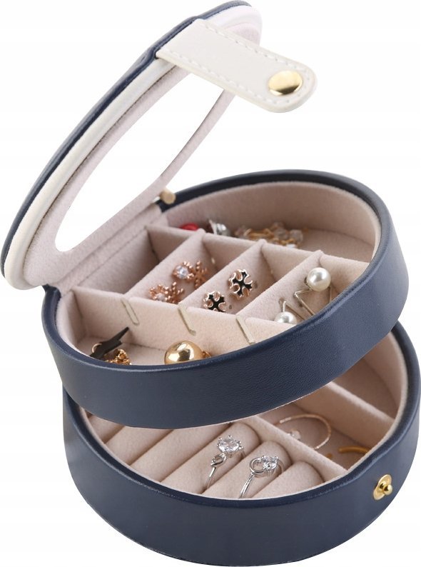 ETUI ORGANIZER PODRÓŻNY SZKATUŁKA NA BIŻUTERIĘ POJEMNIK LUSTERKO F7