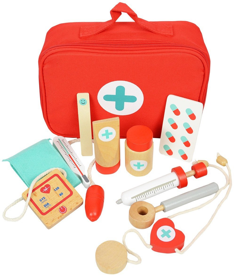 Drewniany Zestaw Małego Doktora Pierwsza Pomoc