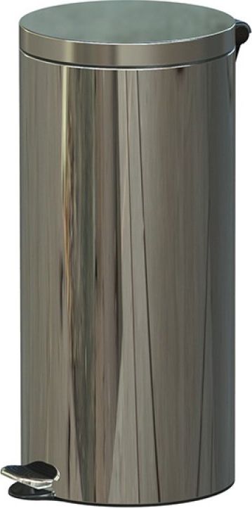 Kosz na śmieci ALDA na pedał srebrny (AF614-19)