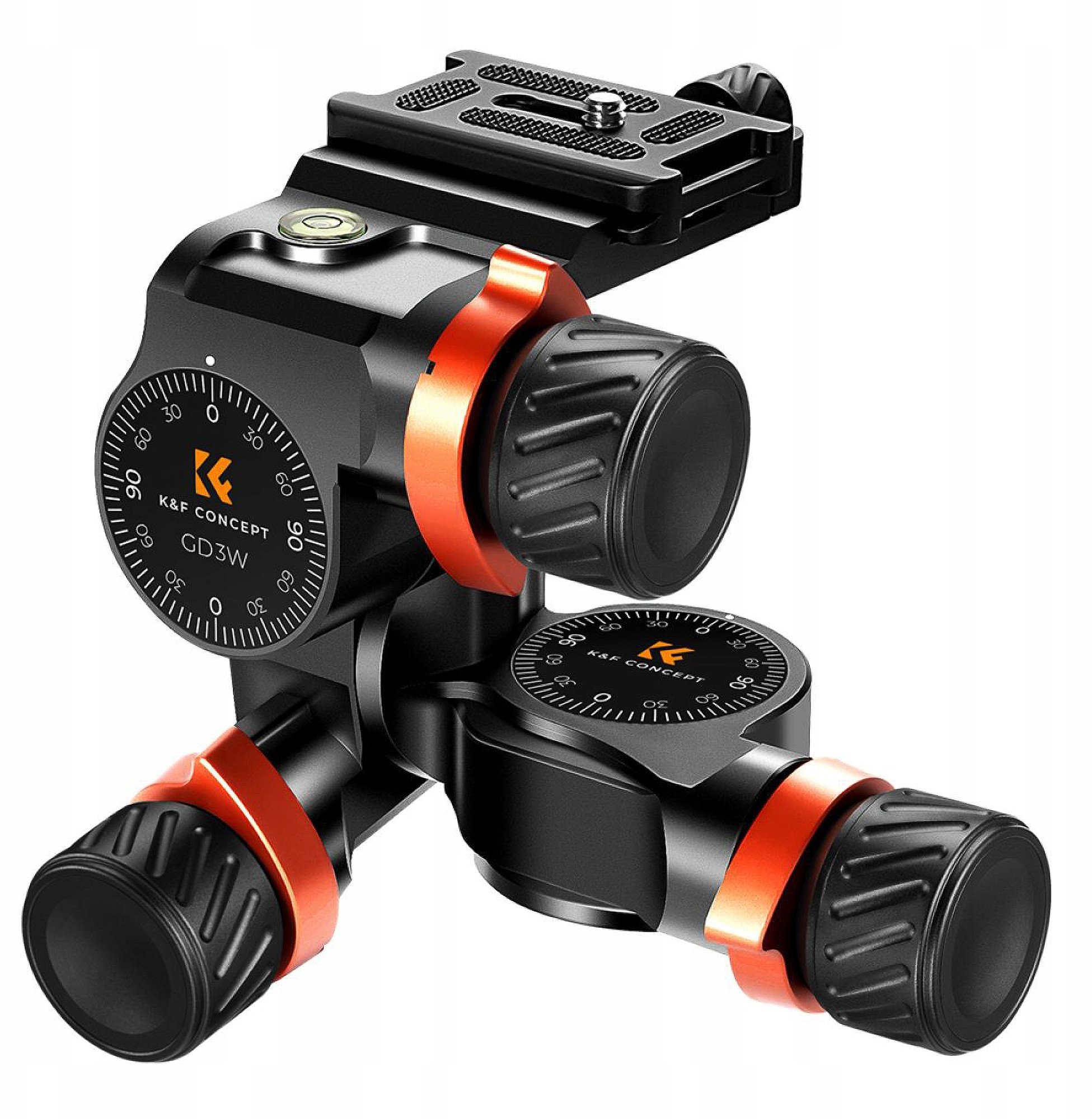 3-osiowa Głowica Przekładniowa Cnc Udźwig 6 Kg 1/4"" 3/8"" Arcaswiss K&f / Kf31.047