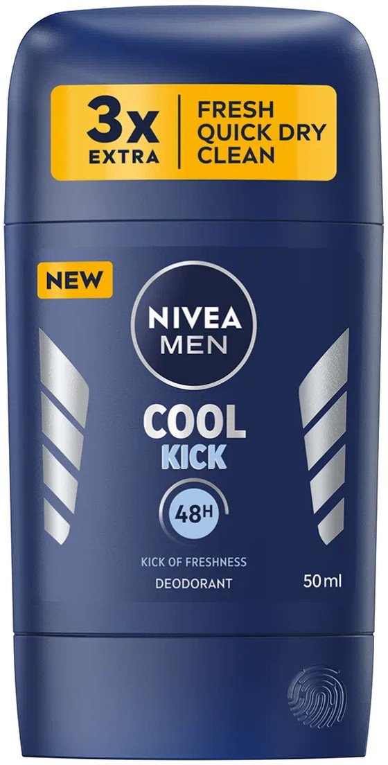 Nivea Men Cool Kick Antyperspirant w Sztyfcie Dla Mężczyzn 50ml