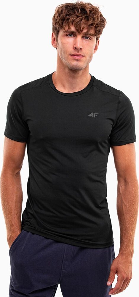 4f Koszulka męska 4F M598 głęboka czerń 4FWSS24TFTSM598 20S L
