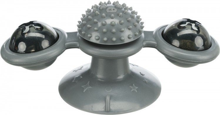 Trixie Window spinner, zabawka na przyssawce, dla kota, TPR, 16 cm, z dzwonkiem