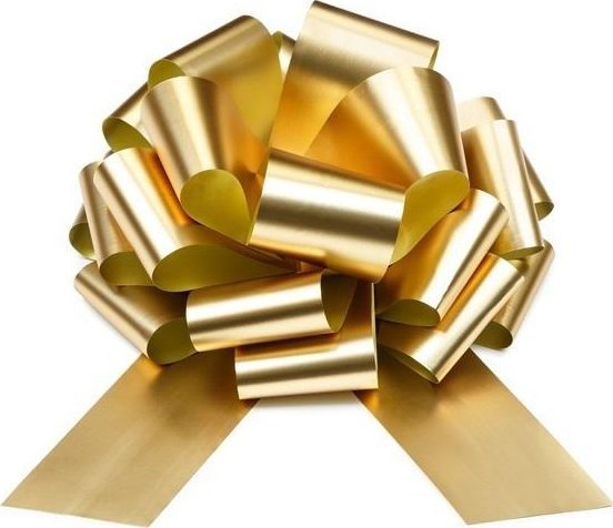 Kokarda dekoracyjna DIY jasny złoty 30cm