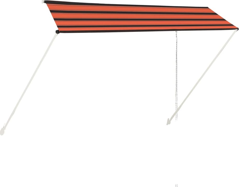 vidaXL Zwijana markiza, 350x150 cm, pomarańczowo-brązowa
