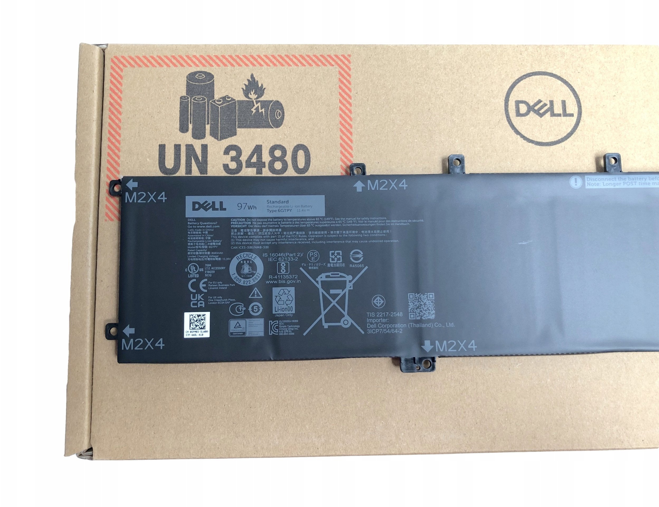 97Wh 6-cell Lithium Ion battery for laptops