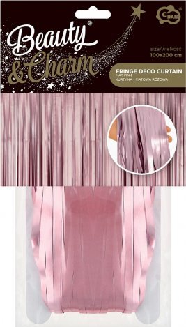 GoDan Kurtyna matowa różowa 100x200cm