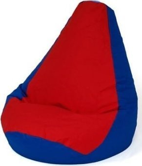 Go Gift Pufa worek sako GRUSZA granatowy-czerwony XL 130x90