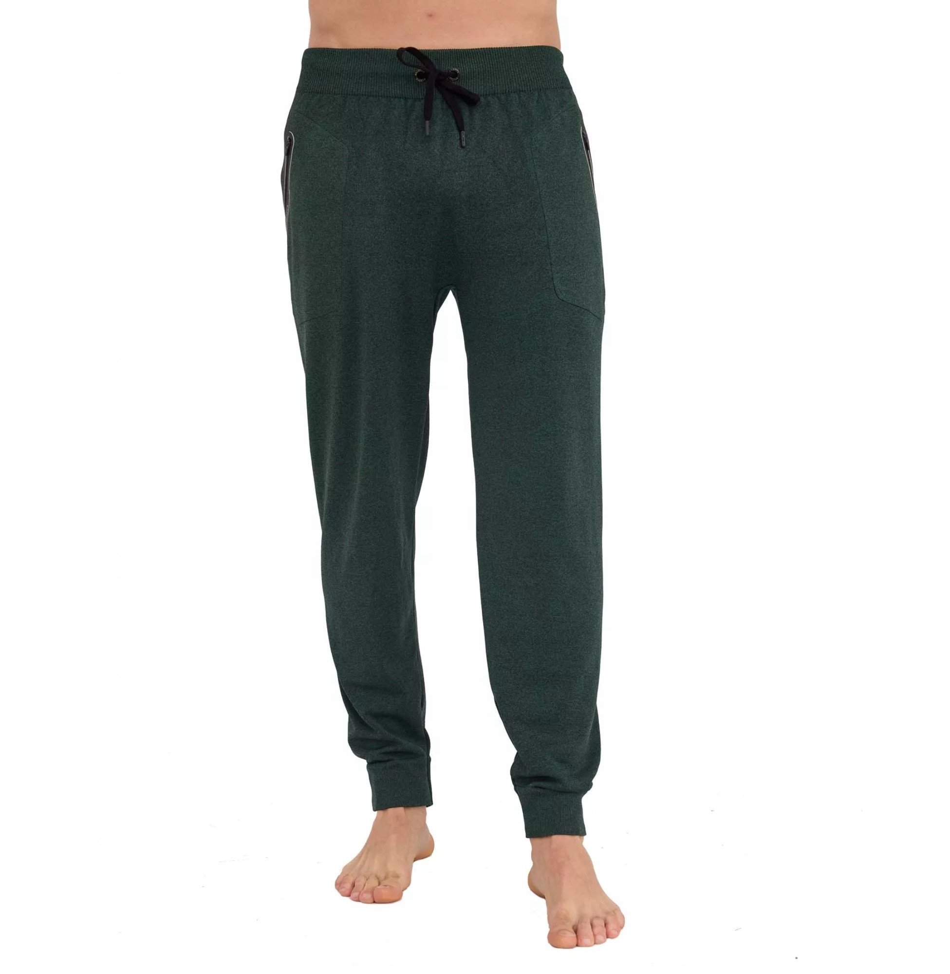 LE1403M Spodnie męskie FUSION ciemnozielony XXL