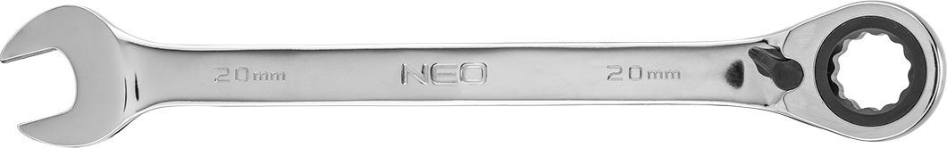 Neo Klucze oczkowe (Klucz płasko-oczkowy z grzechotką i przełącznikiem 20 mm)