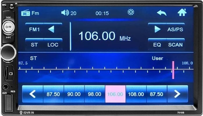 Monitor samochodowy Podofo K0126 Mirror Link, BT, USB 7" Podofo