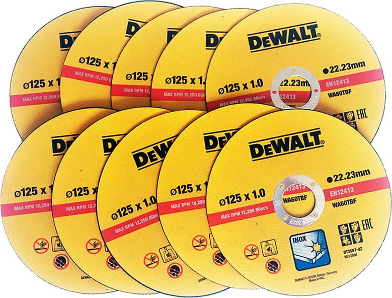 Dewalt tarcza do cięcia stali inox 125x1mm (DT42340-QZ)