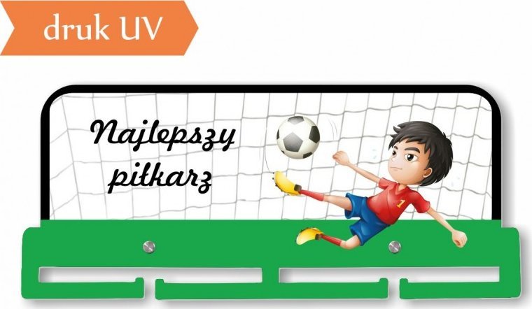 naSciane Wieszak na medale piłka dla piłkarza na prezent UV