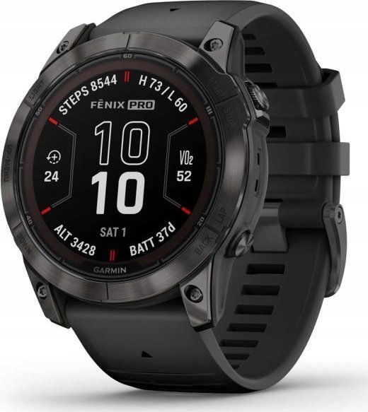 Zegarek sportowy Garmin fenix 7X Pro Sapphire Solar Czarny (010-02778-11)