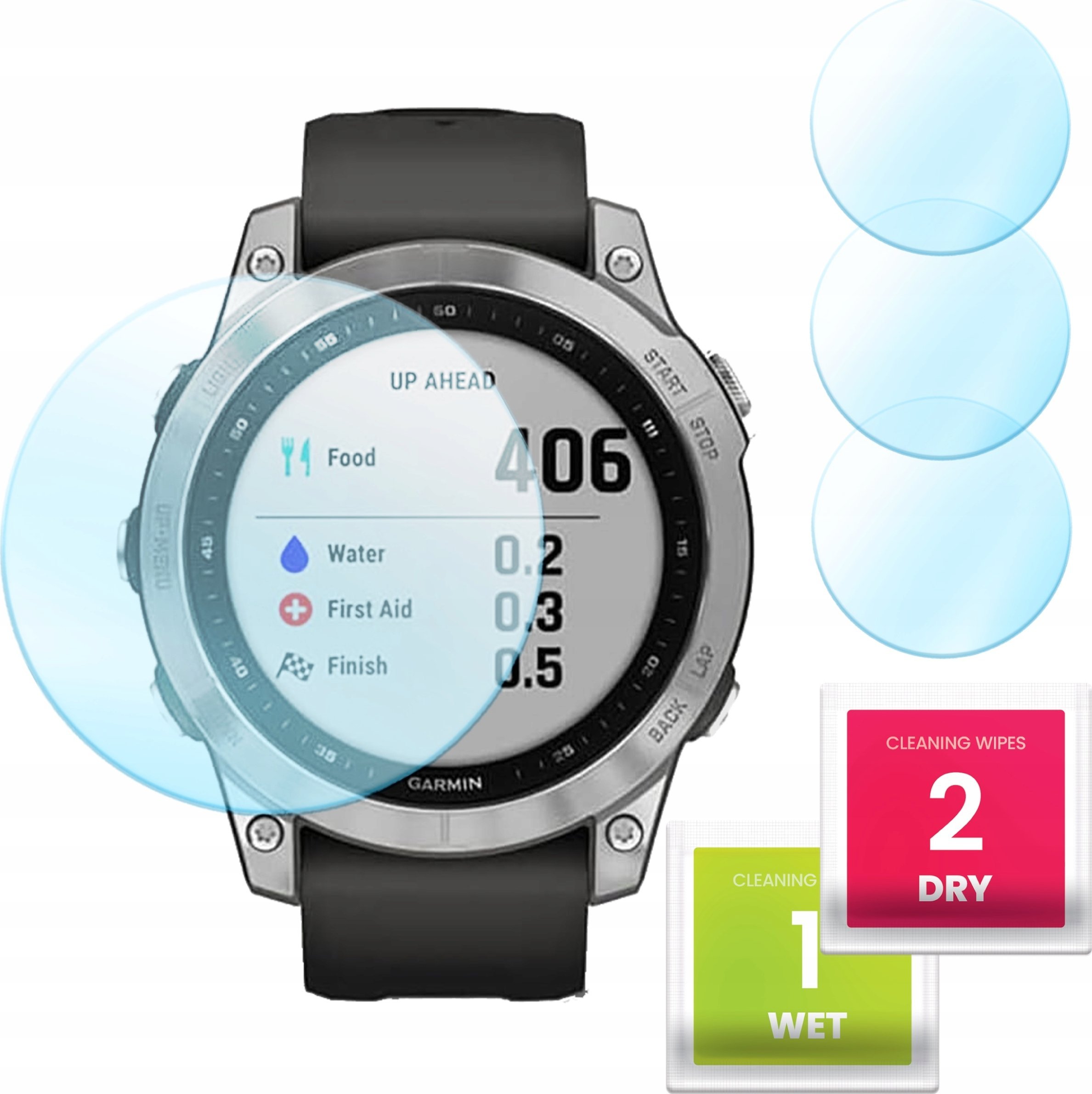 Hello Case 3-PAK Szkło Hybrydowe do Garmin Fenix 7 (Szybka, Szkiełko, Ochronne)