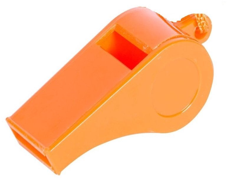 Plastic whistle size 5.1X2.4X1.9cm W8580