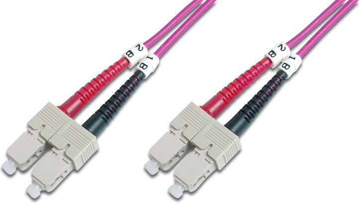 Digitus Patchcord światłowodowy, OM4, SC-SC, 3m (DK-2522-03-4)