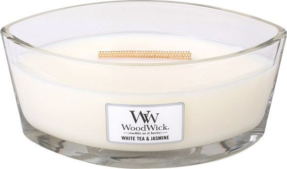 WoodWick świeca zapachowa White Tea & Jasmine Elipsa 453,6g (76062E)