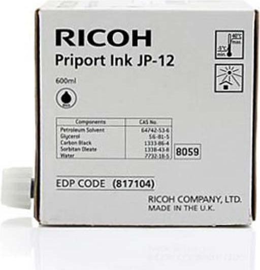 Tusz Ricoh oryginalny tusz JP 12, black, 600ml (817104)