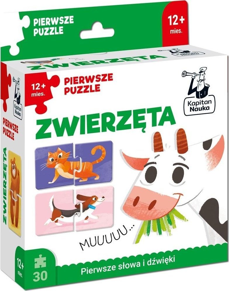Kapitan Nauka. Zwierzęta. Pierwsze puzzle