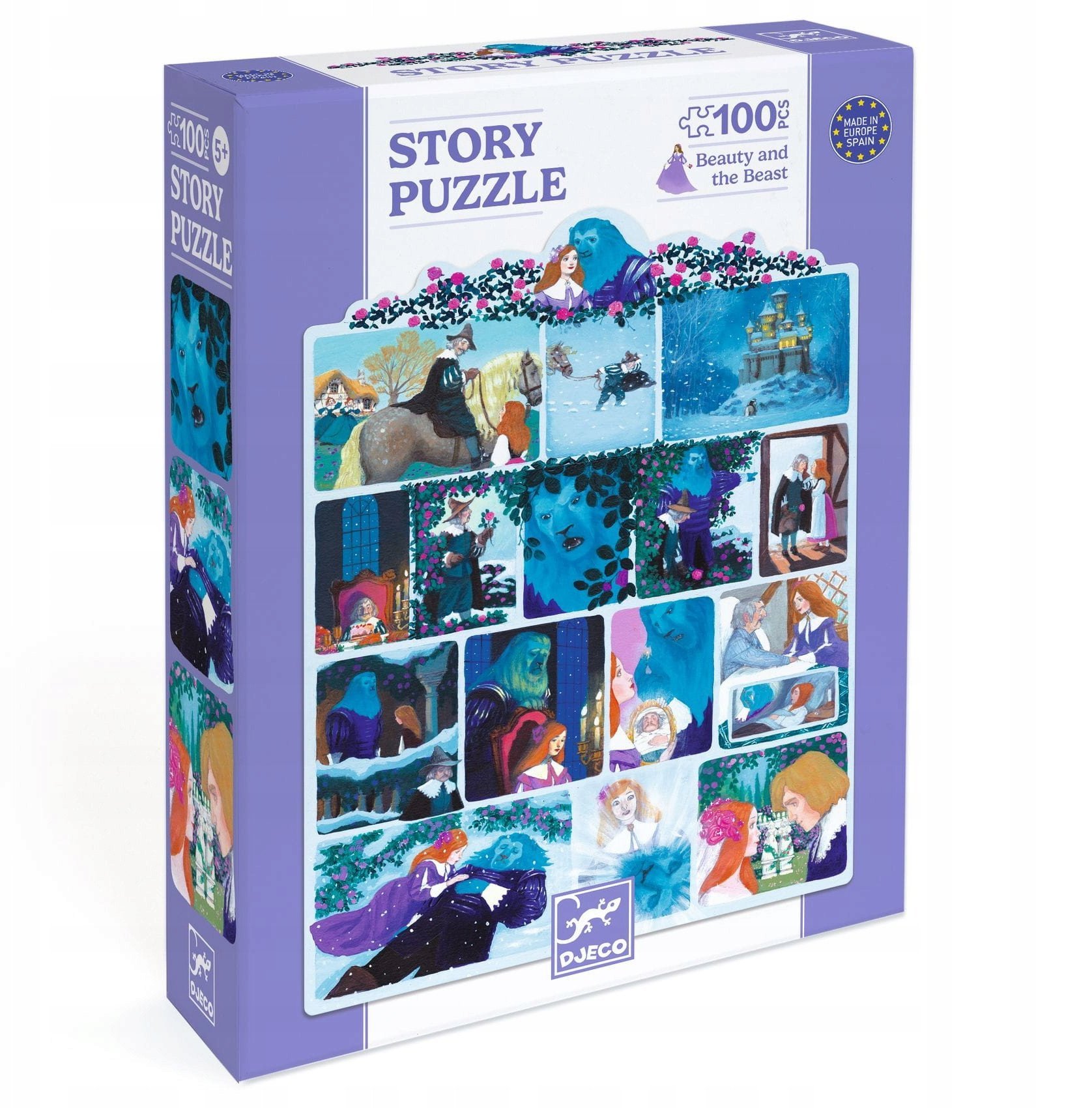 Djeco Dėlionė - Istorija - Gražuolė ir pabaisa (100 vnt.)