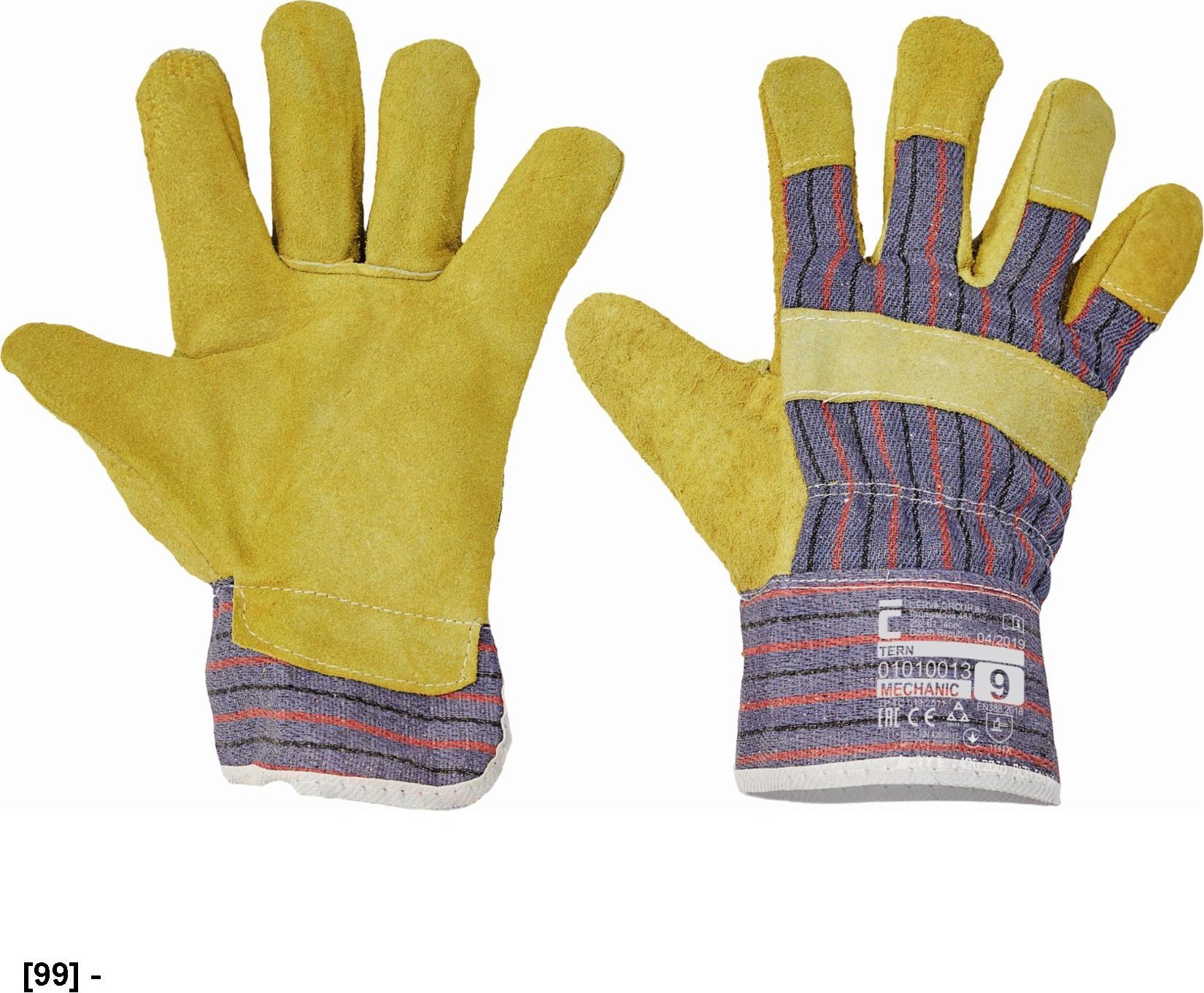 CERVA TERN - rękawice mechaniczne wzmacniane skórą 10