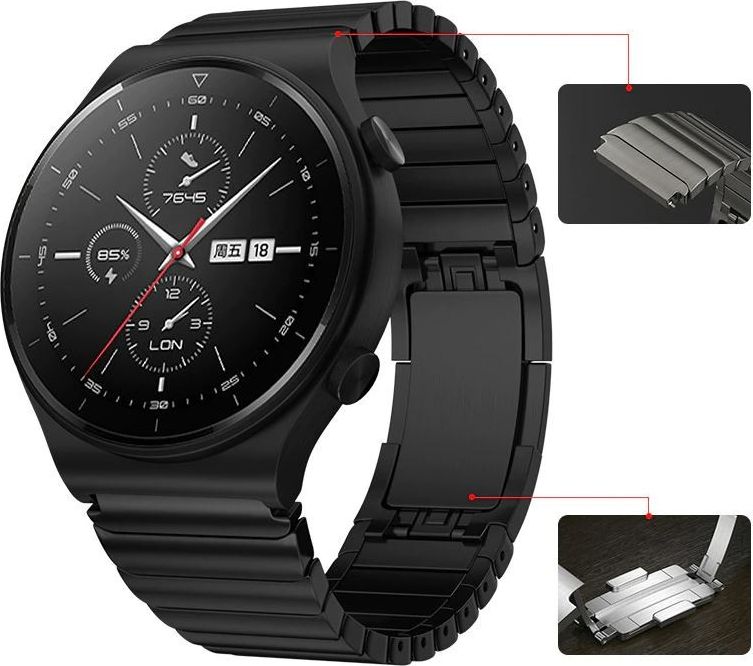 Best Accessories ELEGANCKA STALOWA UNIWERSALNA BRANSOLETA PREMIUM 22MM