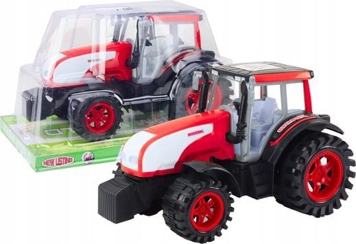 LeanToys Duży Traktor Farmerski Rolniczy Napęd Czerwony