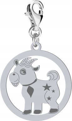 Radziszewska Jewellery Srebrny Charms CUTIE KÓZKA DEDYKACJA