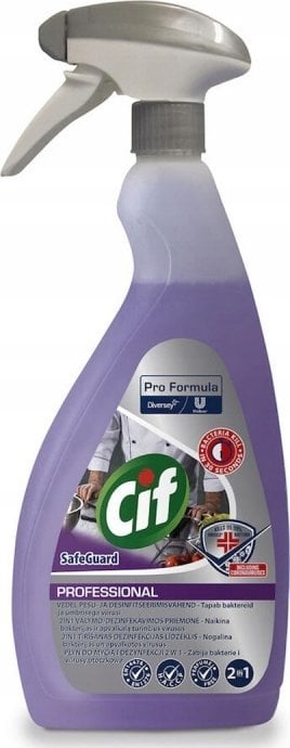 Chemia Preparat do mycia i dezynfekcji CIF Diversey Safeguard, 2w1, skoncentrowany, 750ml