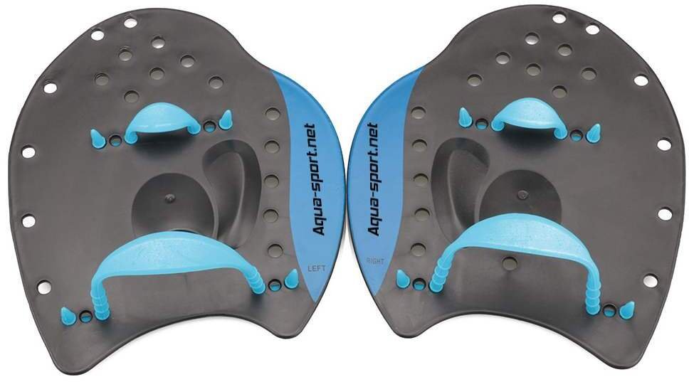 Avenli WIOSEŁKA SWIM PADDLE PRO BLACK-BLUE AS1361 ROZMIAR S